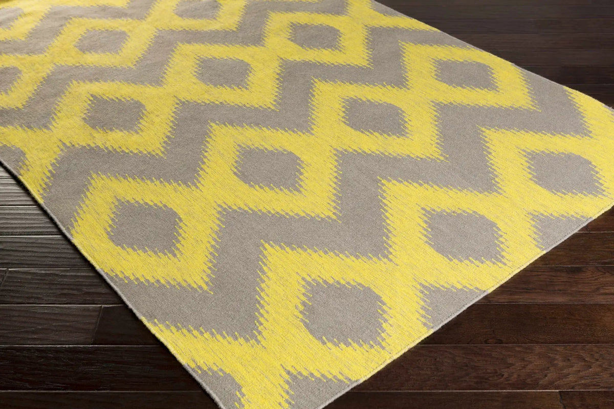 Oradell Yellow Ikat Wool Rug - Clearance, photo 2 of 6