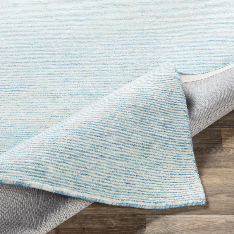 Orcas Hand Tufted Wool-Blend Rug - Ice Blue by Boutique Rugs