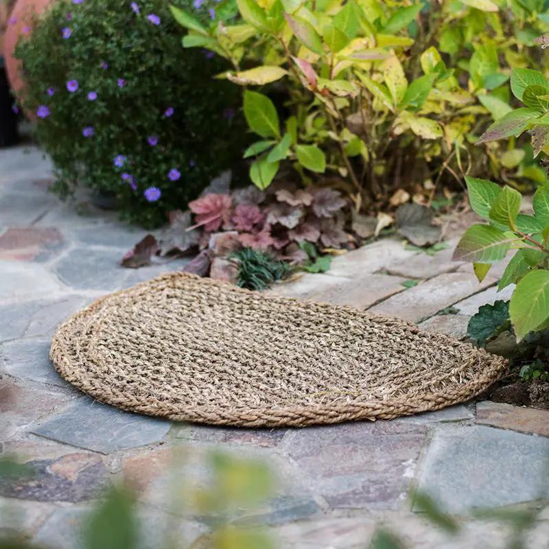 Organic Natural Straw Door Mat by RusticReach