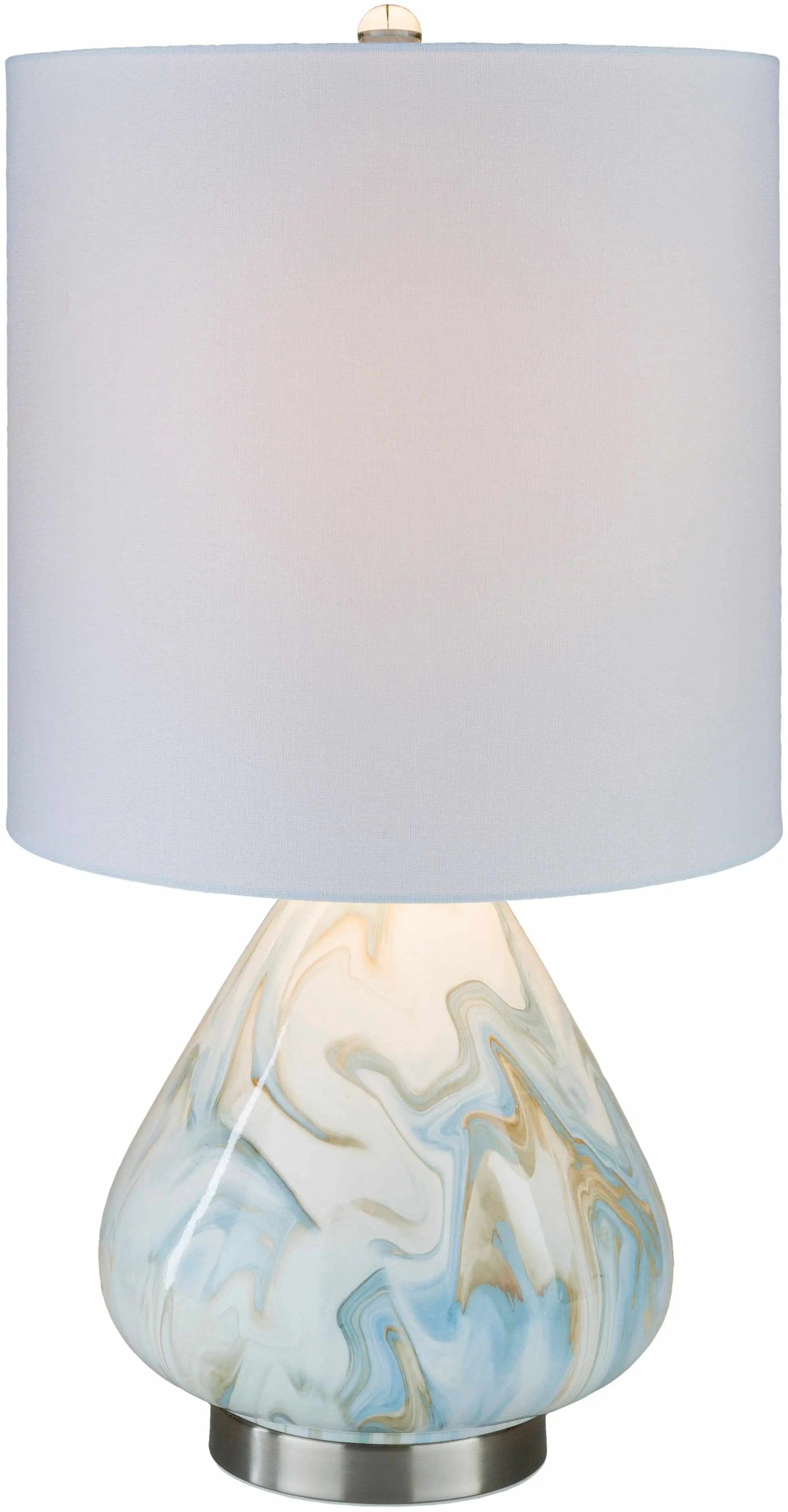 Farnborough Marble Ceramic Table Lamp by Boutique Rugs