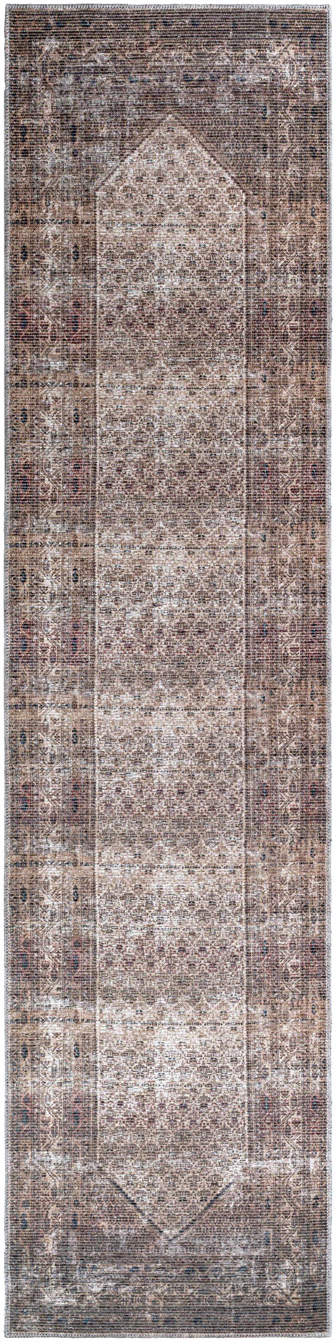 Tan Ormstown Distressed Washable Area Rug - Clearance by Boutique Rugs