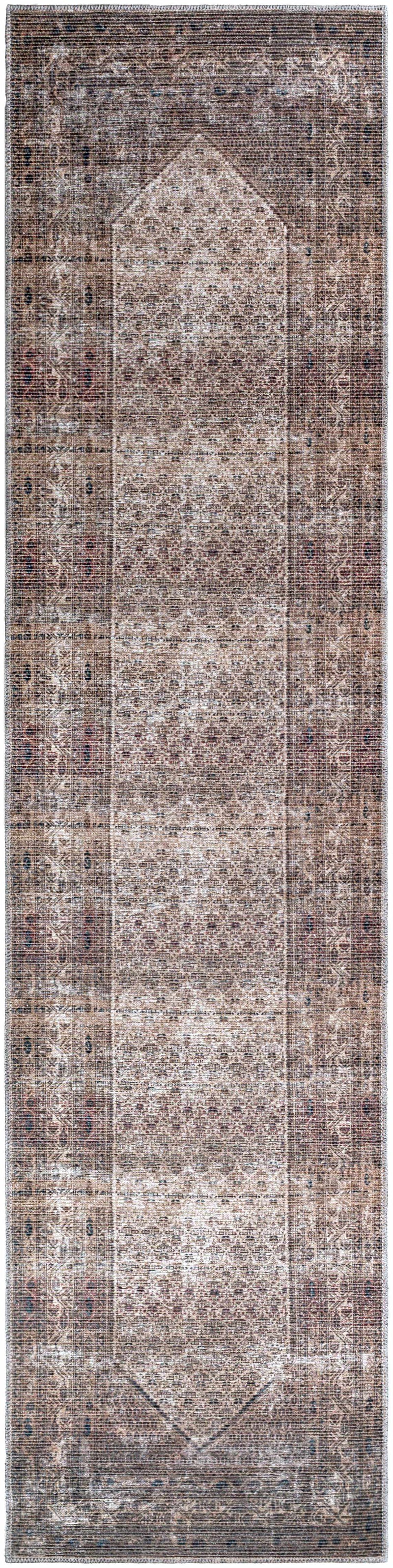 Tan Ormstown Distressed Washable Area Rug - Clearance by Boutique Rugs