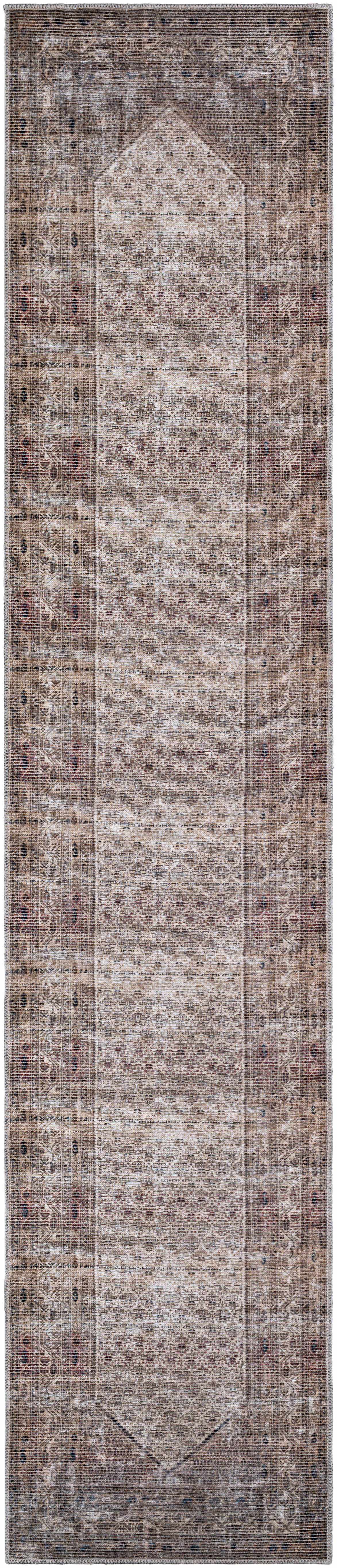 Tan Ormstown Distressed Washable Area Rug - Clearance by Boutique Rugs