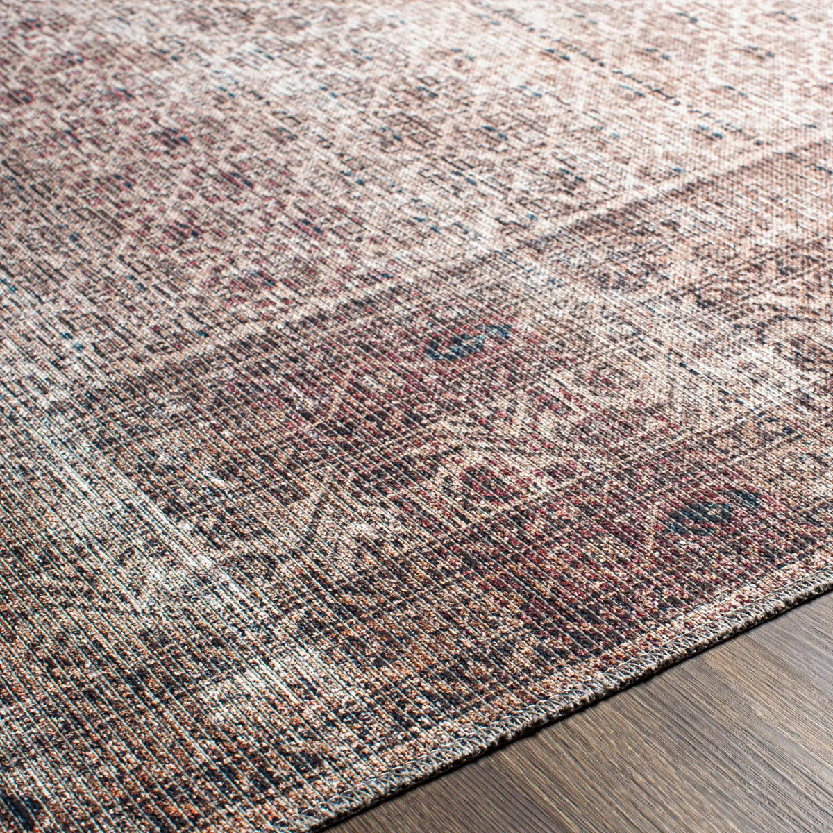 Tan Ormstown Distressed Washable Area Rug - Clearance, photo 7 of 14