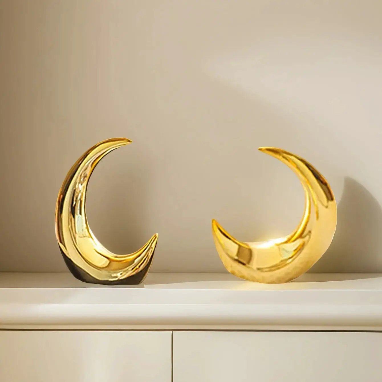 Ornament - Decorative Ceramic Golden Mini by House Of Avana