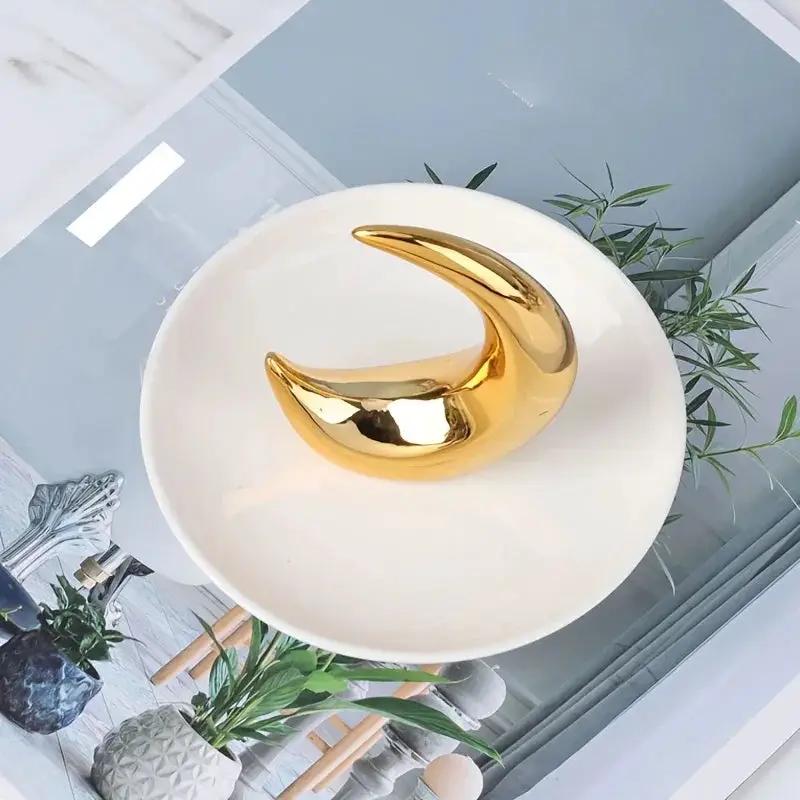 Ornament - Decorative Ceramic Golden Mini by House Of Avana