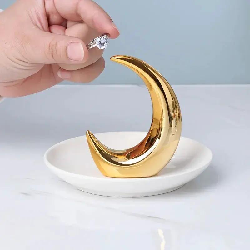 Ornament - Decorative Ceramic Golden Mini by House Of Avana