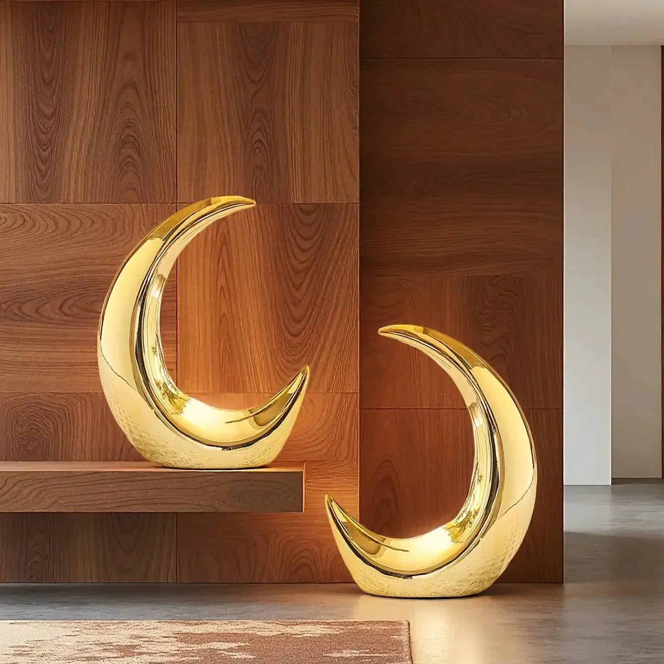 Ornament - Decorative Ceramic Golden Mini by House Of Avana