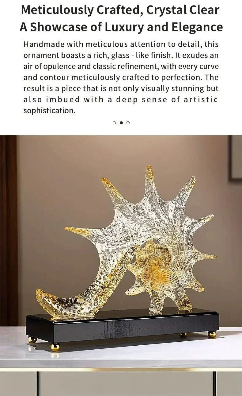 Ornament - Decorative Golden Starfish by House Of Avana