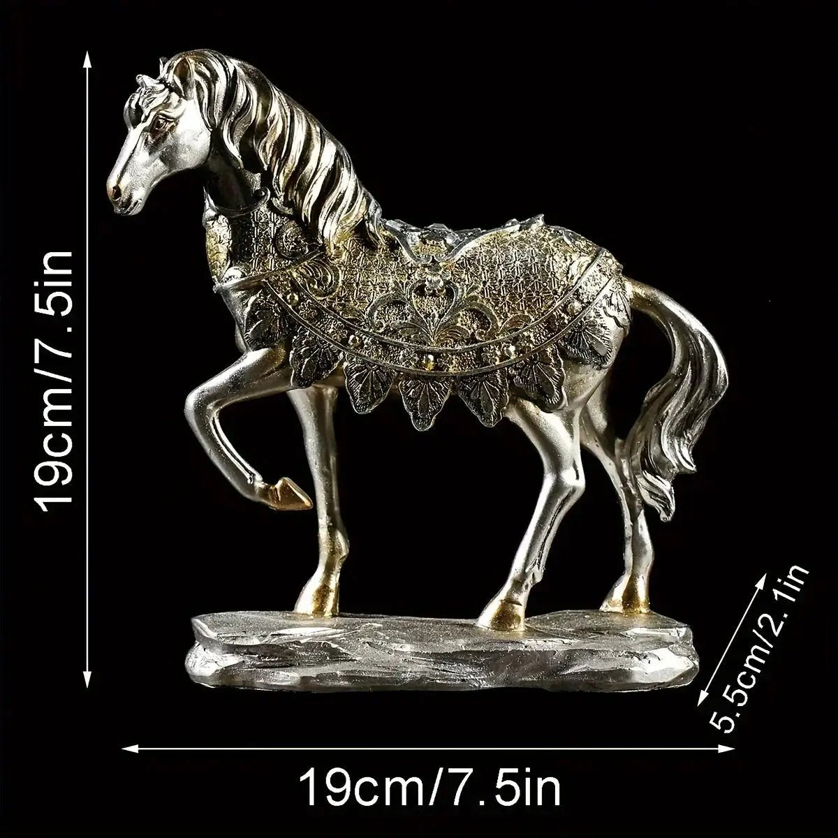 Ornament - Decorative Horse White by House Of Avana