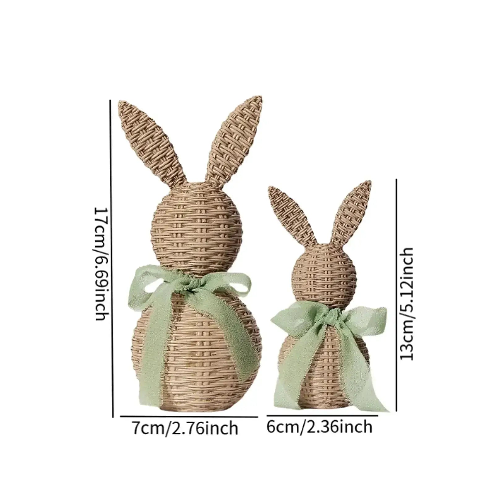Ornament - Decorative Woven Rabbit by House Of Avana
