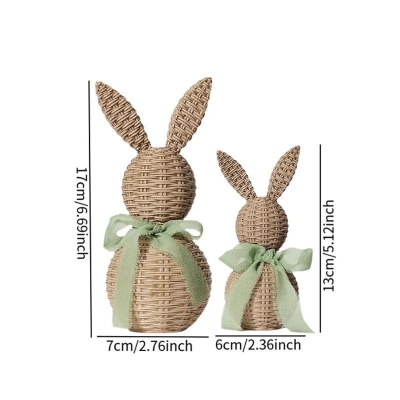 Ornament - Decorative Woven Rabbit by House Of Avana