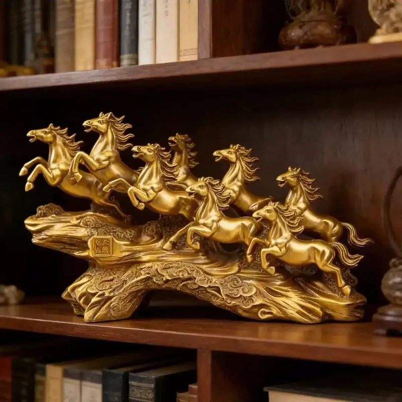 Ornament - Lucky Horse Ceramic 8 Inch by House Of Avana