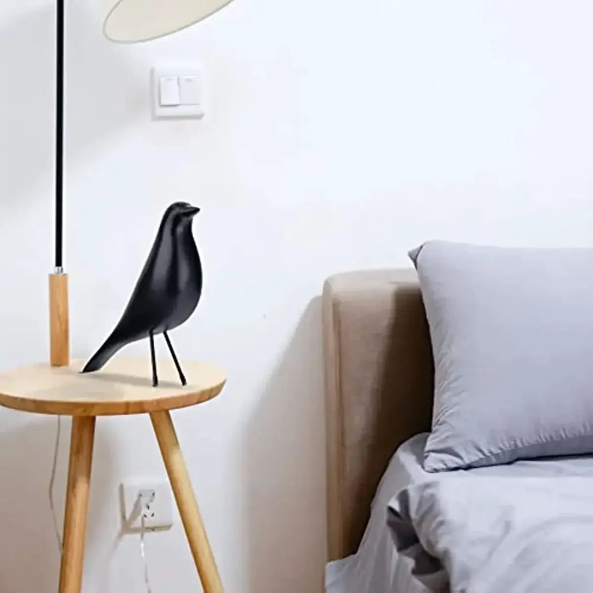 Minimalist Black Bird Figurine Decorative Tabletop Accent by House Of Avana