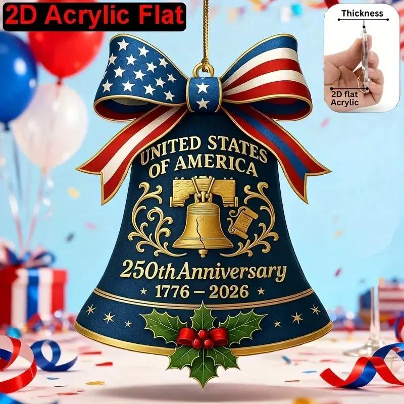 Ornament - Patriotic Acrylic 2D Flat by House Of Avana