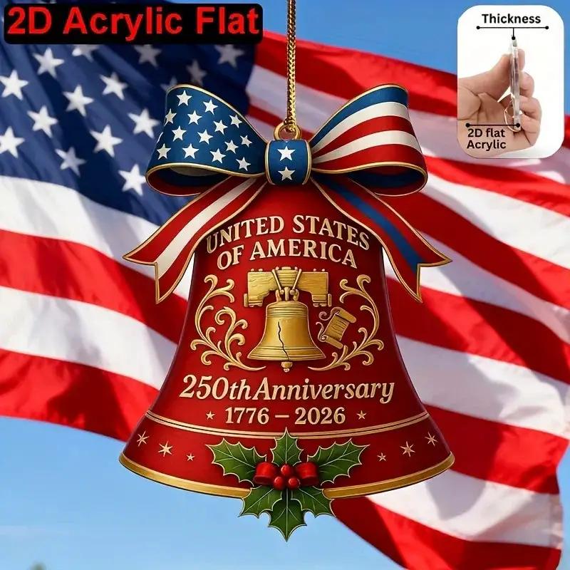 Ornament - Patriotic Acrylic 2D Flat by House Of Avana