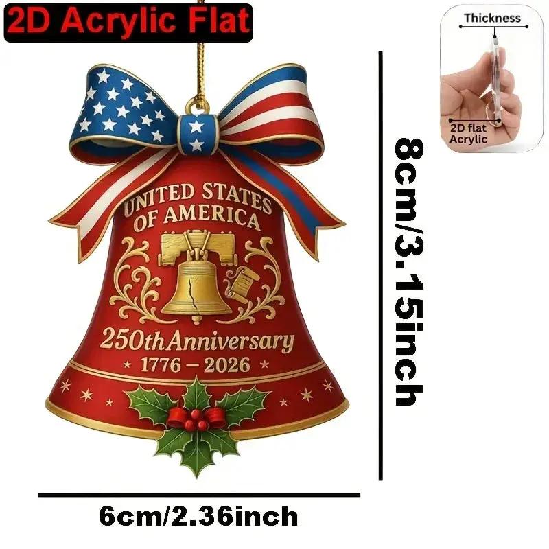 Ornament - Patriotic Acrylic 2D Flat by House Of Avana