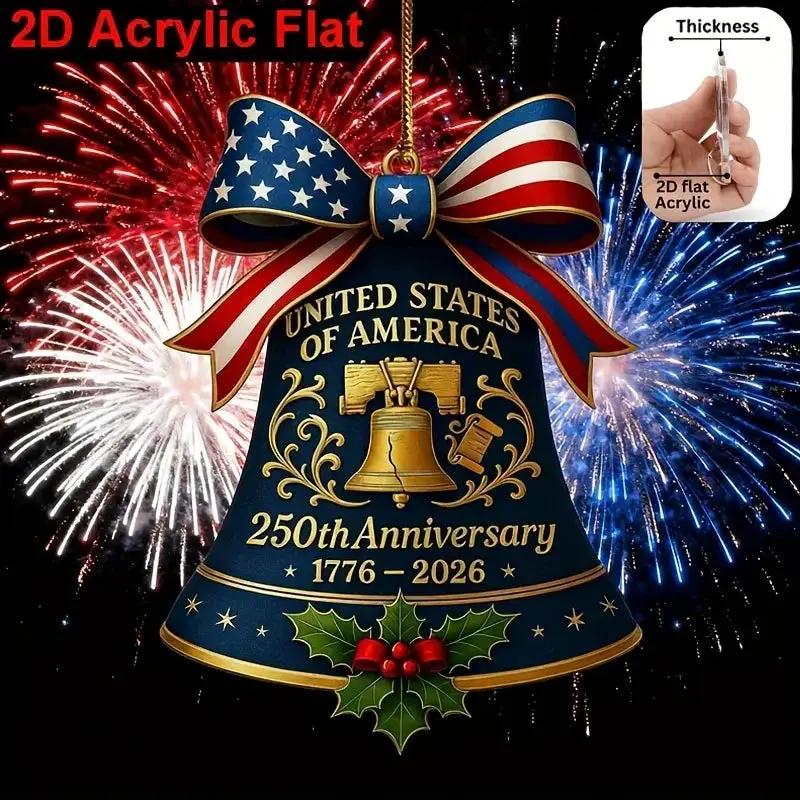 Ornament - Patriotic Acrylic 2D Flat by House Of Avana