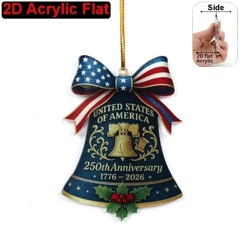 Ornament - Patriotic Acrylic 2D Flat by House Of Avana
