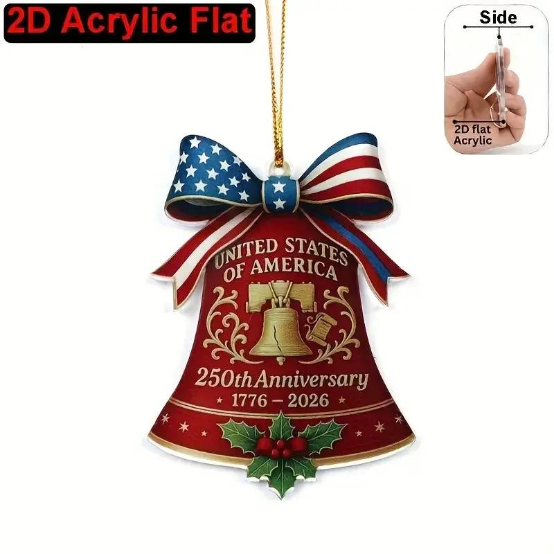 Ornament - Patriotic Acrylic 2D Flat by House Of Avana