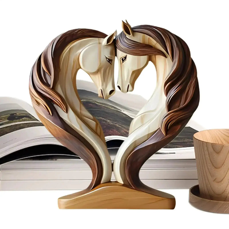 Ornament - Wooden Snuggle Pose Tabletop by House Of Avana
