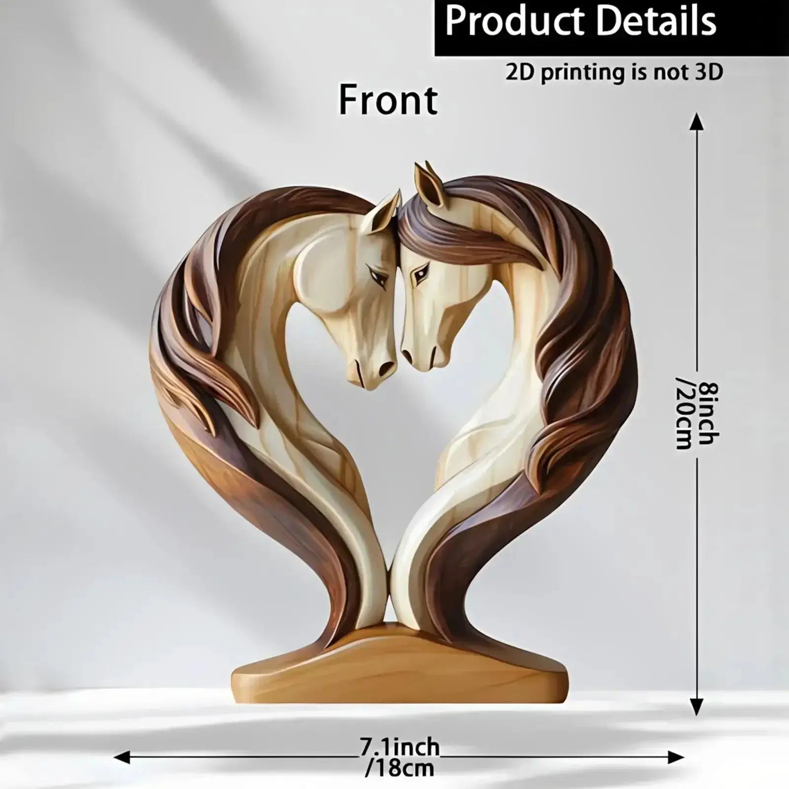 Ornament - Wooden Snuggle Pose Tabletop by House Of Avana