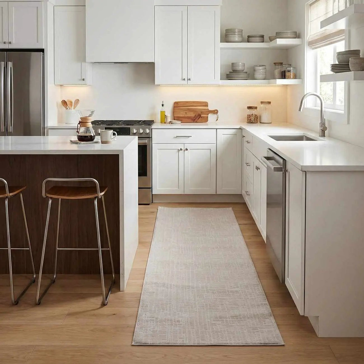 Leanna Cream Washable Area Rug, photo 9 of 14