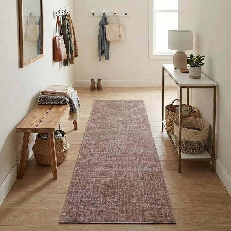 Leanna Light Brown Washable Area Rug by Boutique Rugs