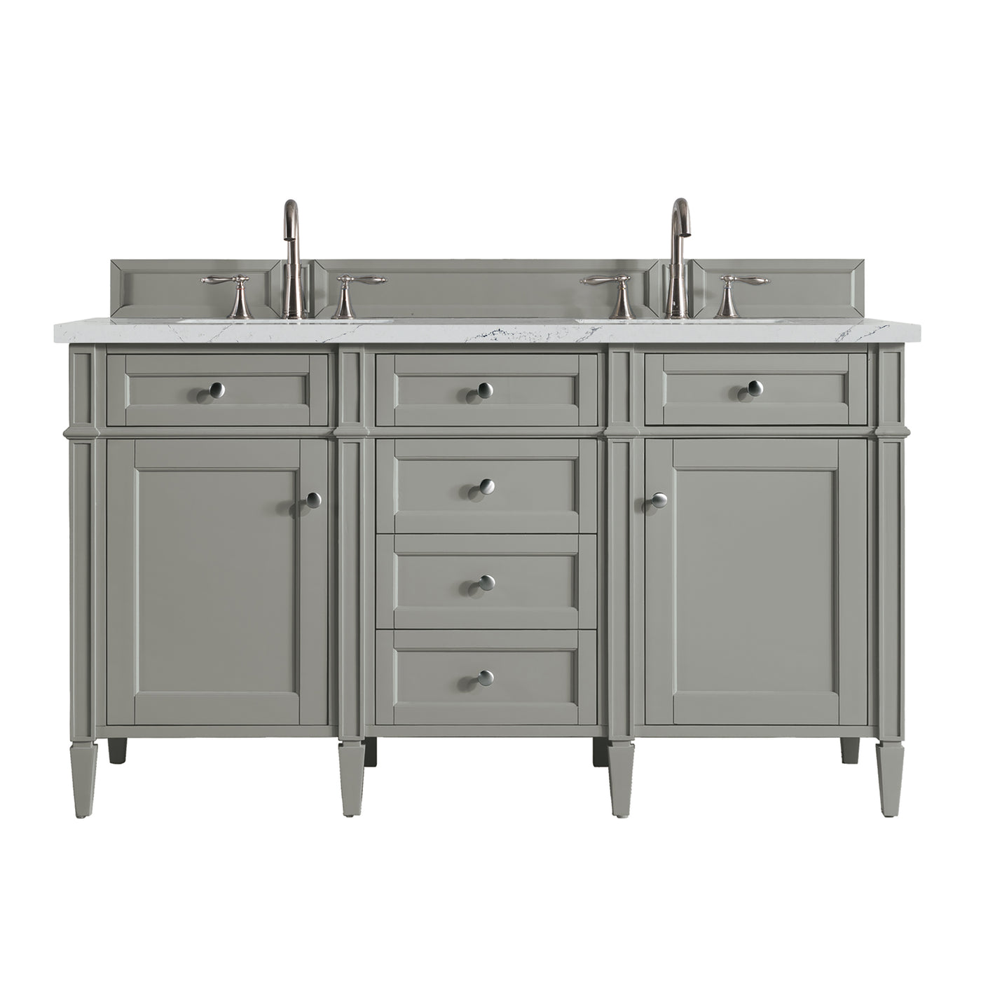 James Martin Brittany 60" Double Bathroom Vanity, Urban Gray, view 31