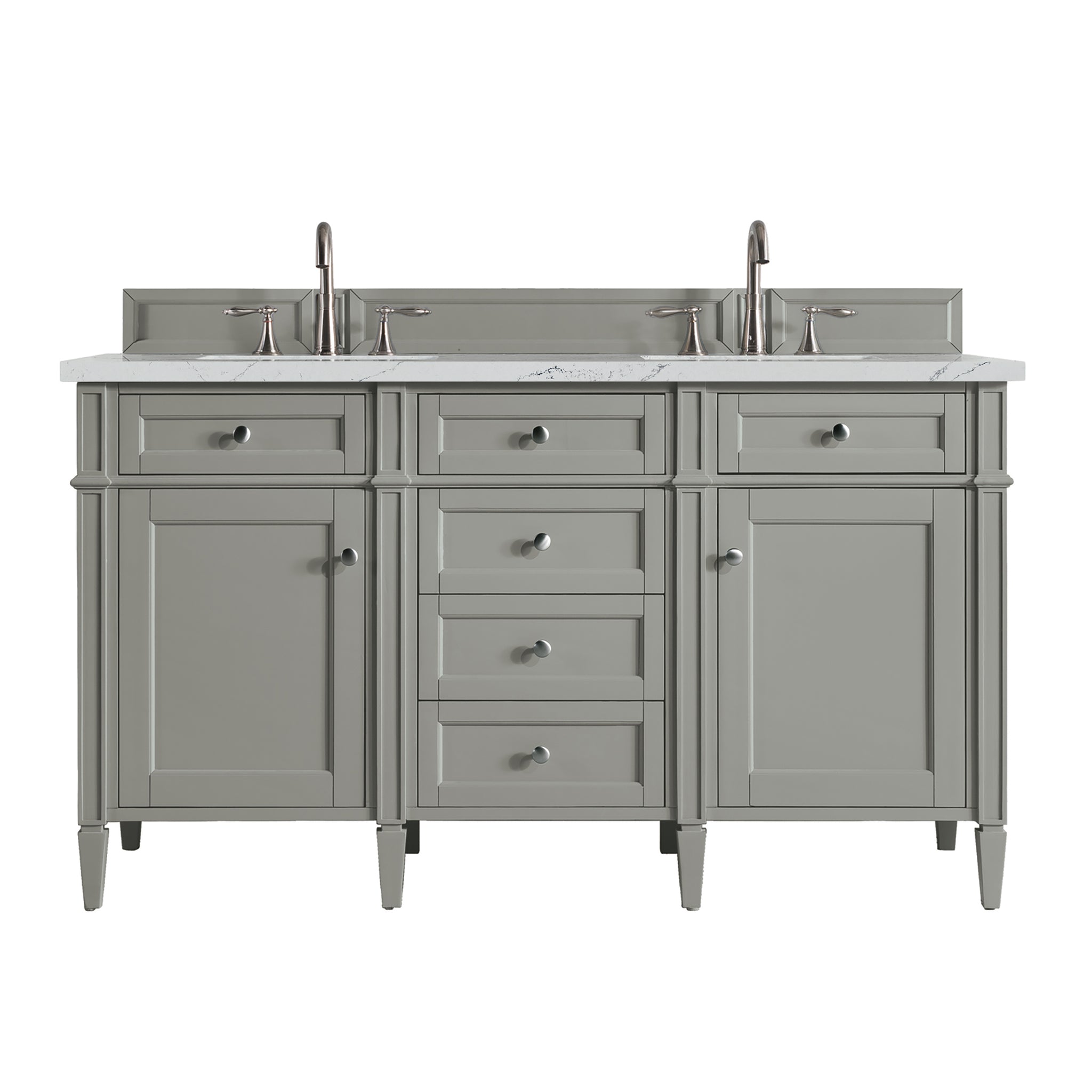 James Martin Brittany 60" Double Bathroom Vanity, Urban Gray, view 31