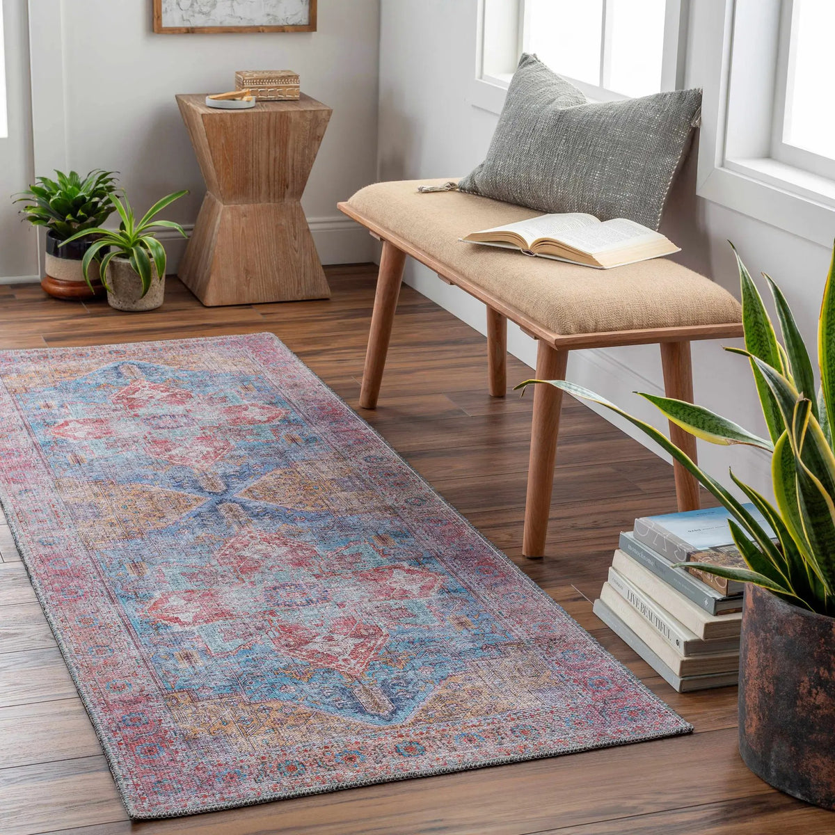 Otaki Washable Area Rug - Clearance, installed in a room 2