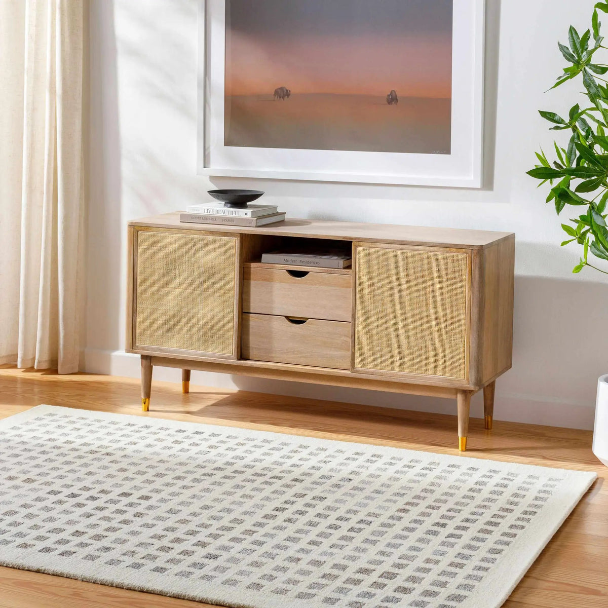 Harib Area Rug, installed in a room 3