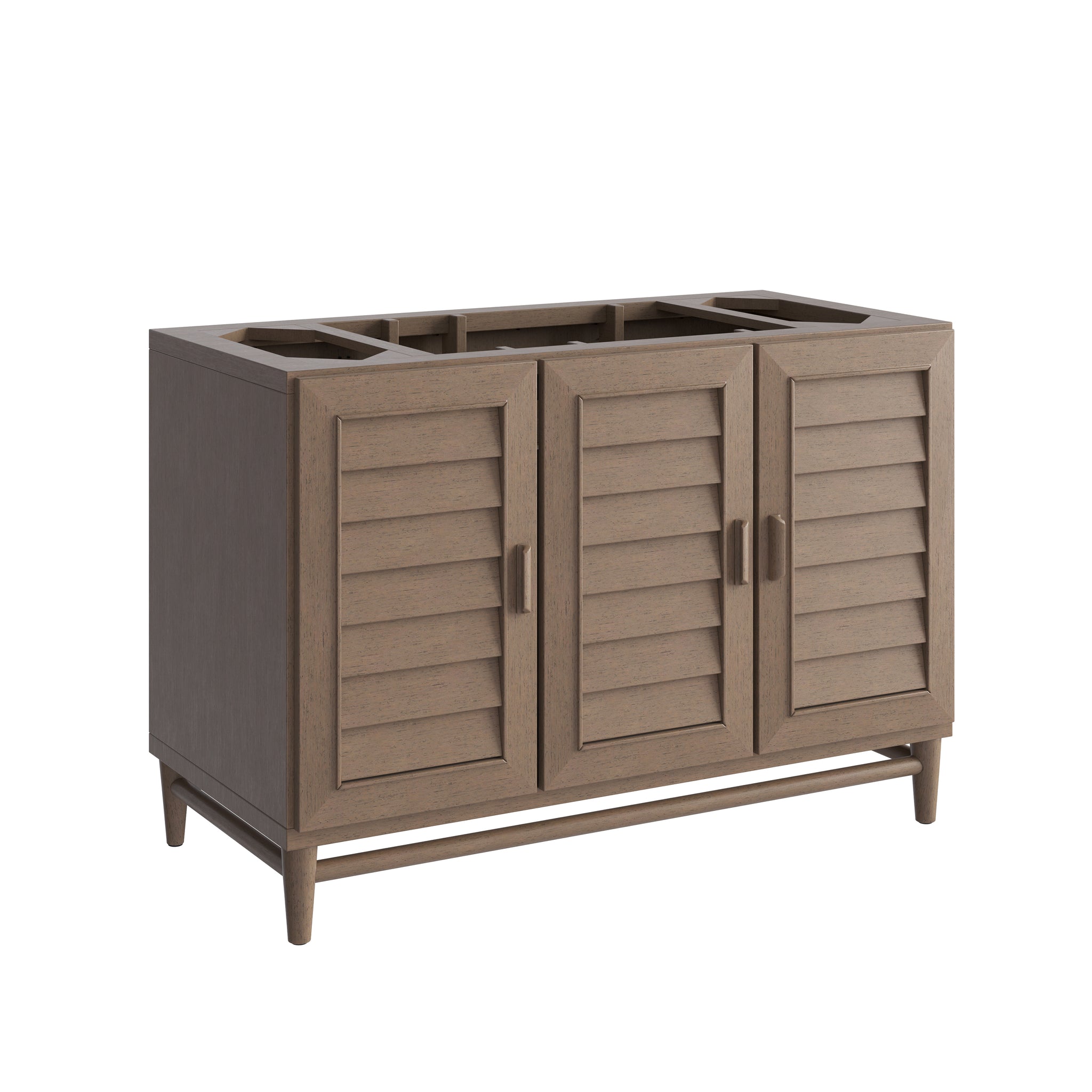 James Martin Portland 48" Single Bathroom Vanity, Whitewashed Walnut, cabinet without a countertop