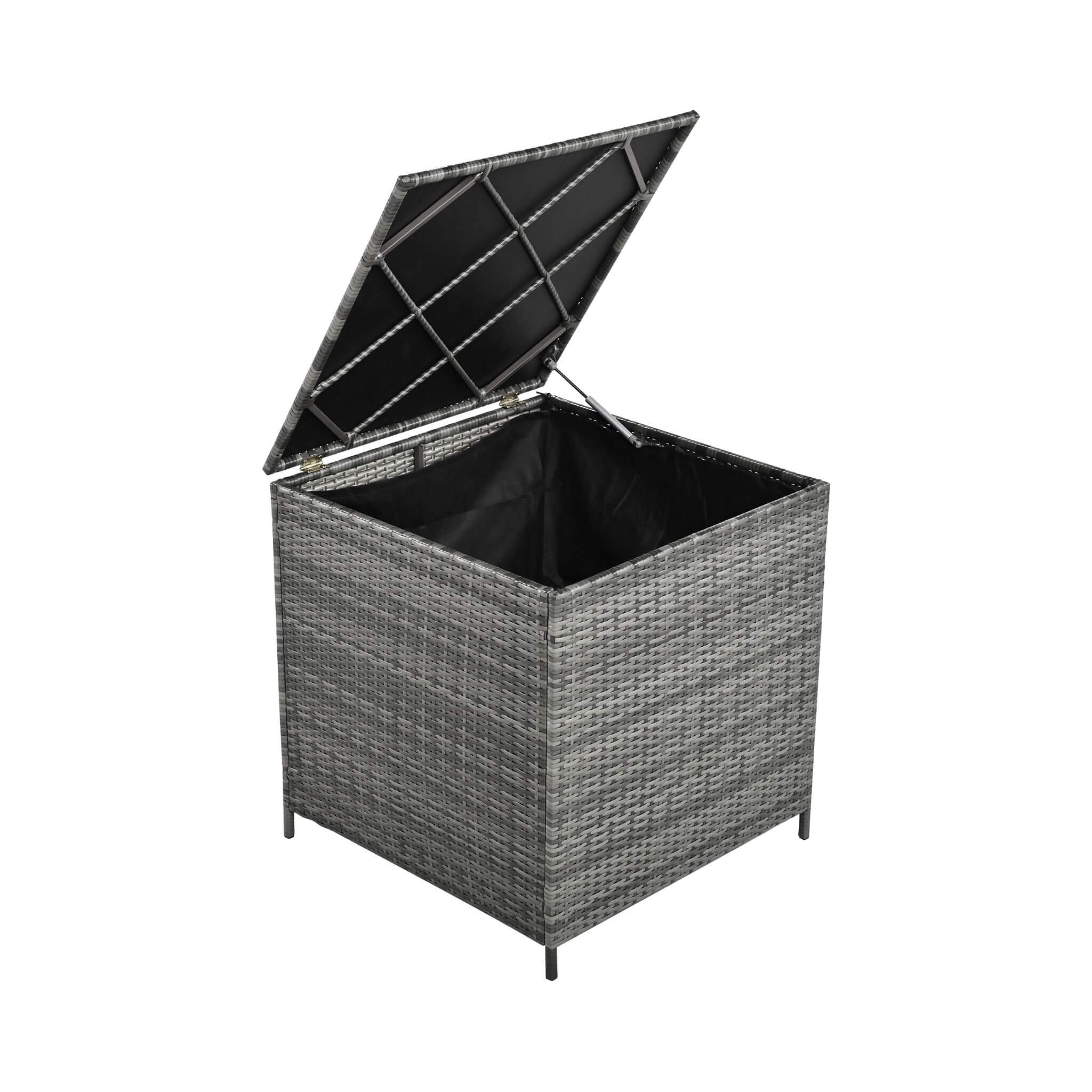 Alora Outdoor 6-Piece All-Weather PE Rattan Sofa Set With Adjustable Seat, Storage Box, Removable Covers, And Tempered Glass Table Top (SAK37221) by SAKSBY WHOLESALE
