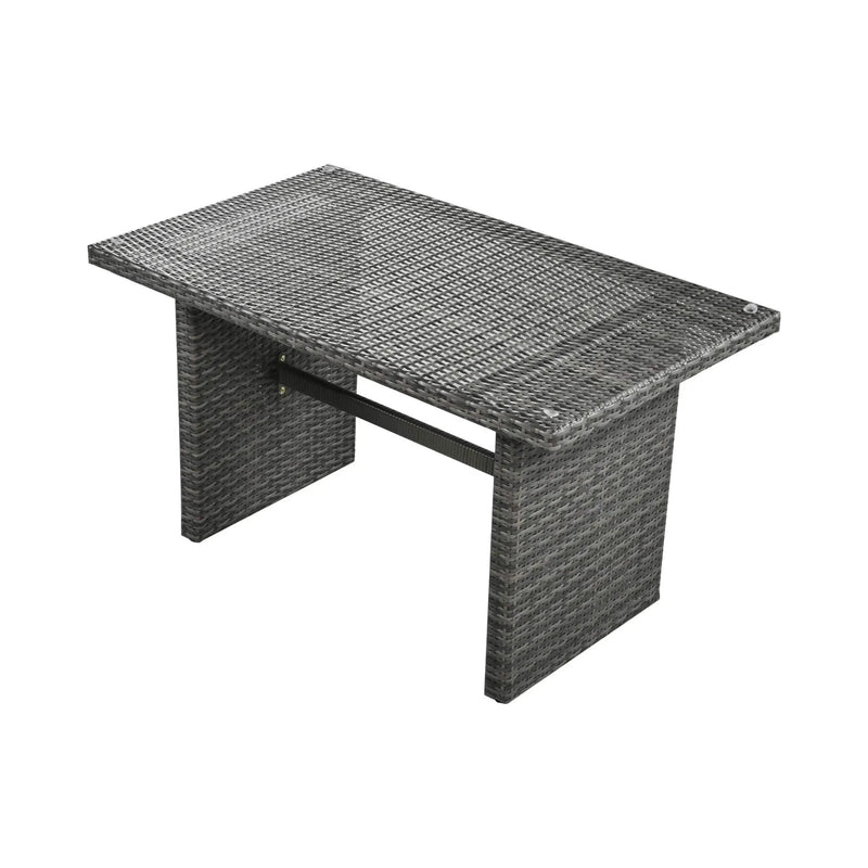 Alora Outdoor 6-Piece All-Weather PE Rattan Sofa Set With Adjustable Seat, Storage Box, Removable Covers, And Tempered Glass Table Top (SAK37221) by SAKSBY WHOLESALE