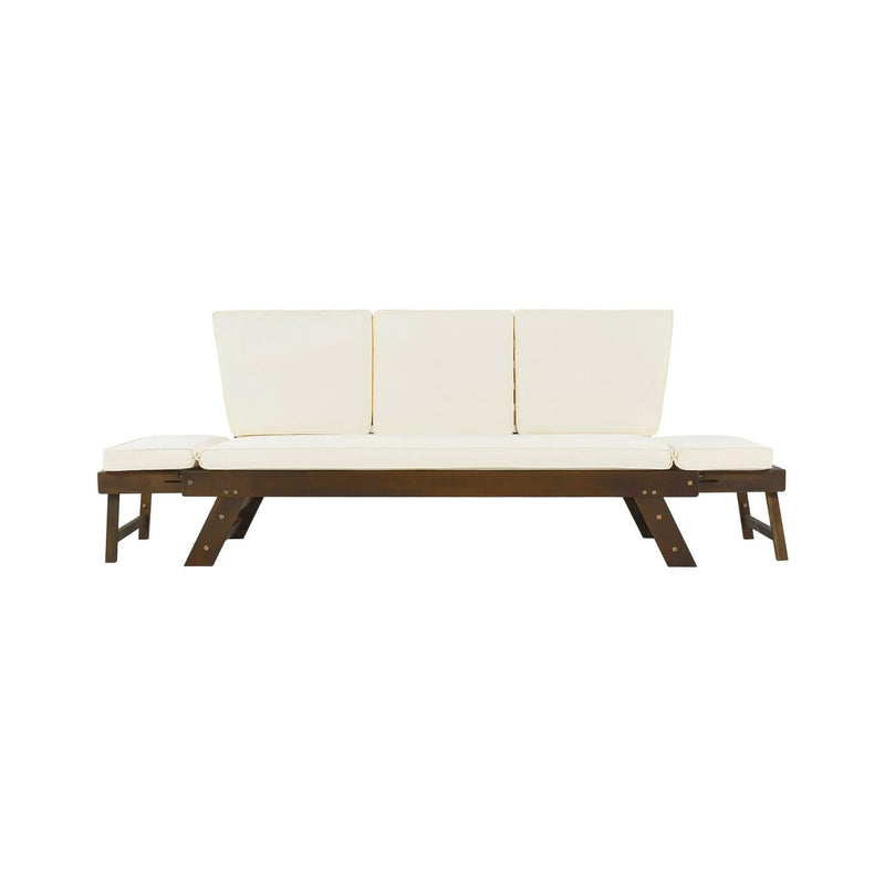 Alora Outdoor Adjustable Wooden Patio Daybed Sofa With Cushions (SAK41345) by SAKSBY WHOLESALE