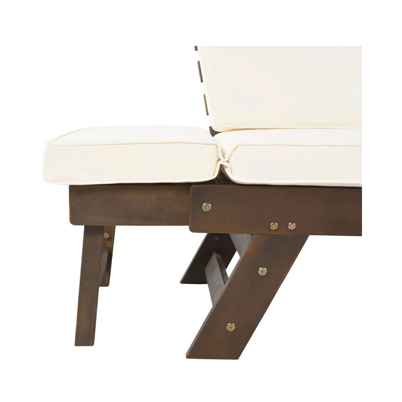 Alora Outdoor Adjustable Wooden Patio Daybed Sofa With Cushions (SAK41345) by SAKSBY WHOLESALE