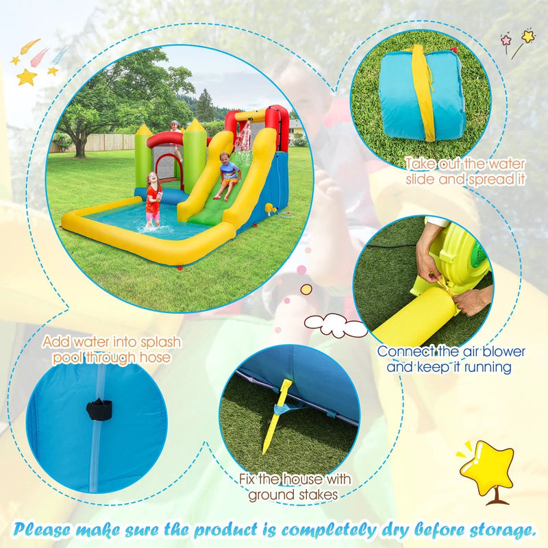 Outdoor Inflatable Bounce House with 480 W Blower by DirectDeals