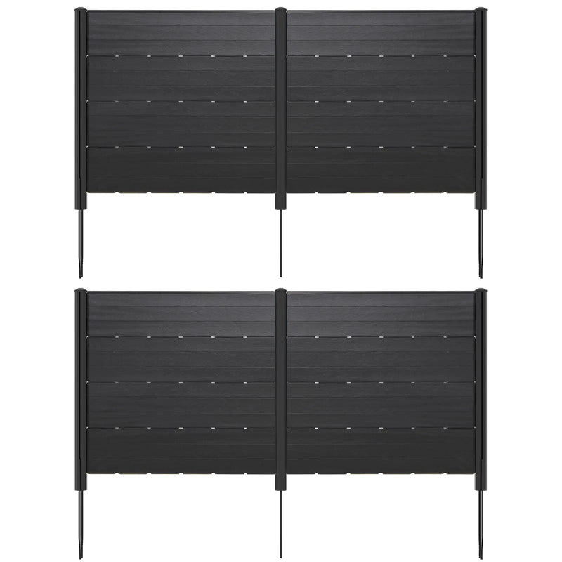 Outdoor Privacy Fence Screen with 5 Ground Stakes for Garden Yard Patio by DirectDeals