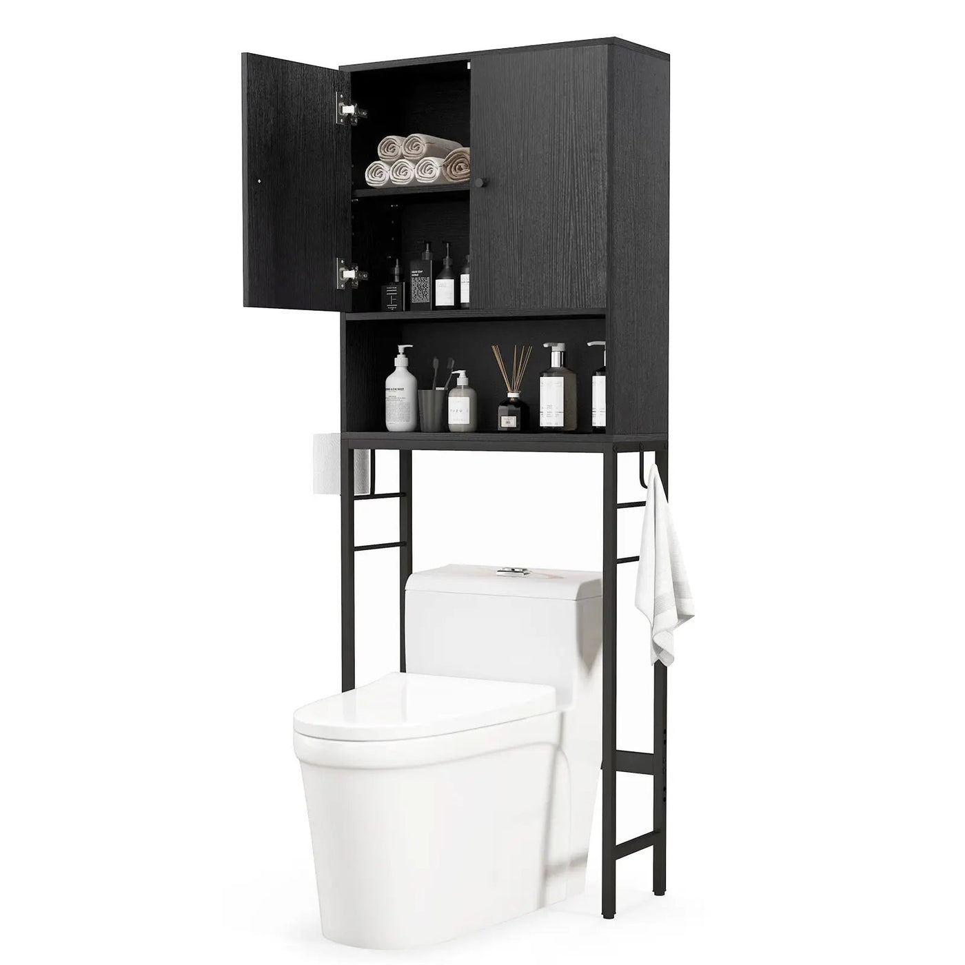 Over The Toilet Storage Cabinet with 2 Doors and Adjustable Shelf by DirectDeals