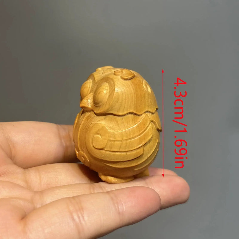 Owl Sculpture - Handcrafted Wooden Mini by House Of Avana