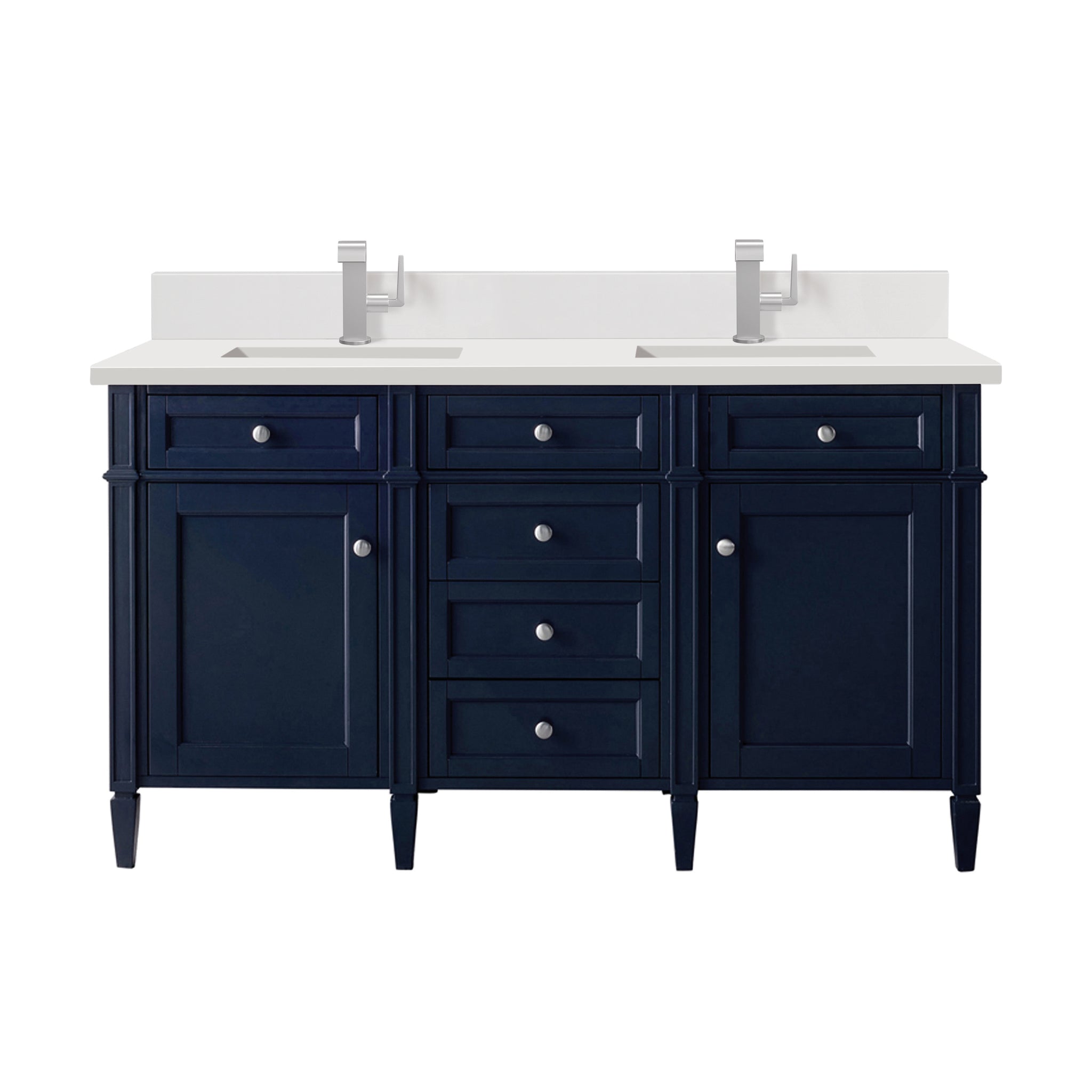 James Martin Brittany 60" Double Bathroom Vanity, Victory Blue, view 21