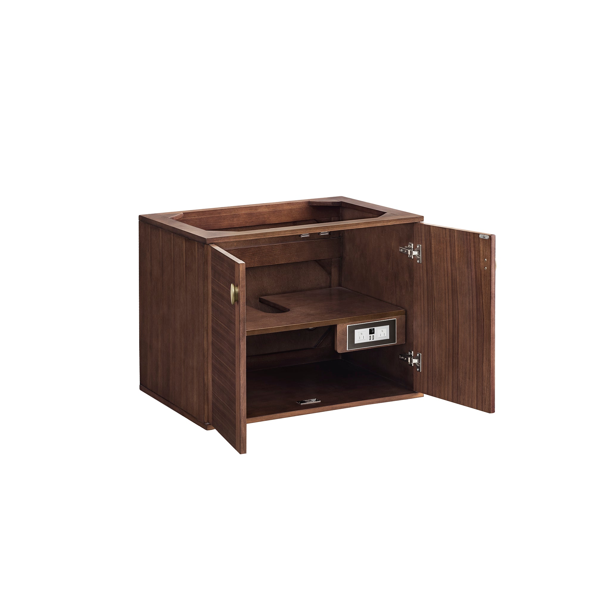 James Martin Amberly 30" Dual Mount Single Bathroom Vanity, Mid-Century Walnut, view 17