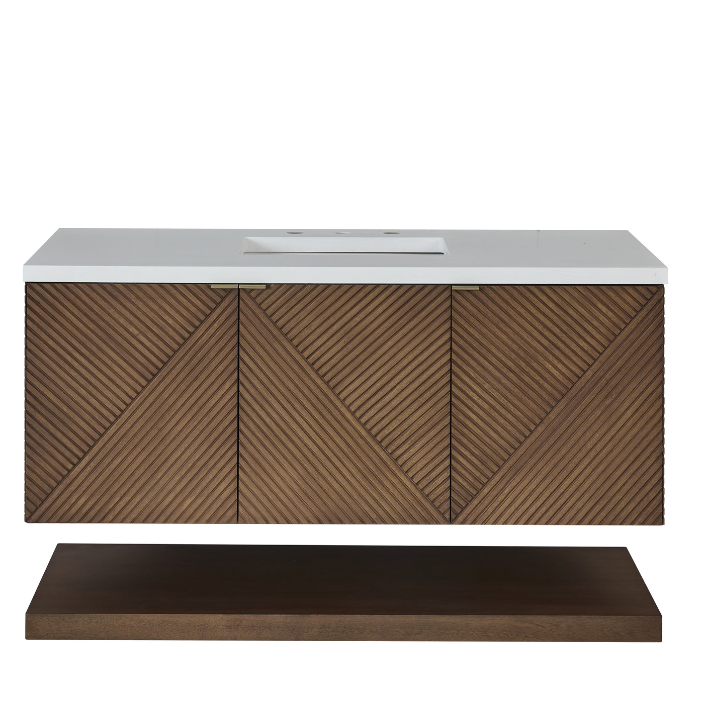 James Martin Marcello 48" Floating Single Bathroom Vanity, Chestnut, view 34