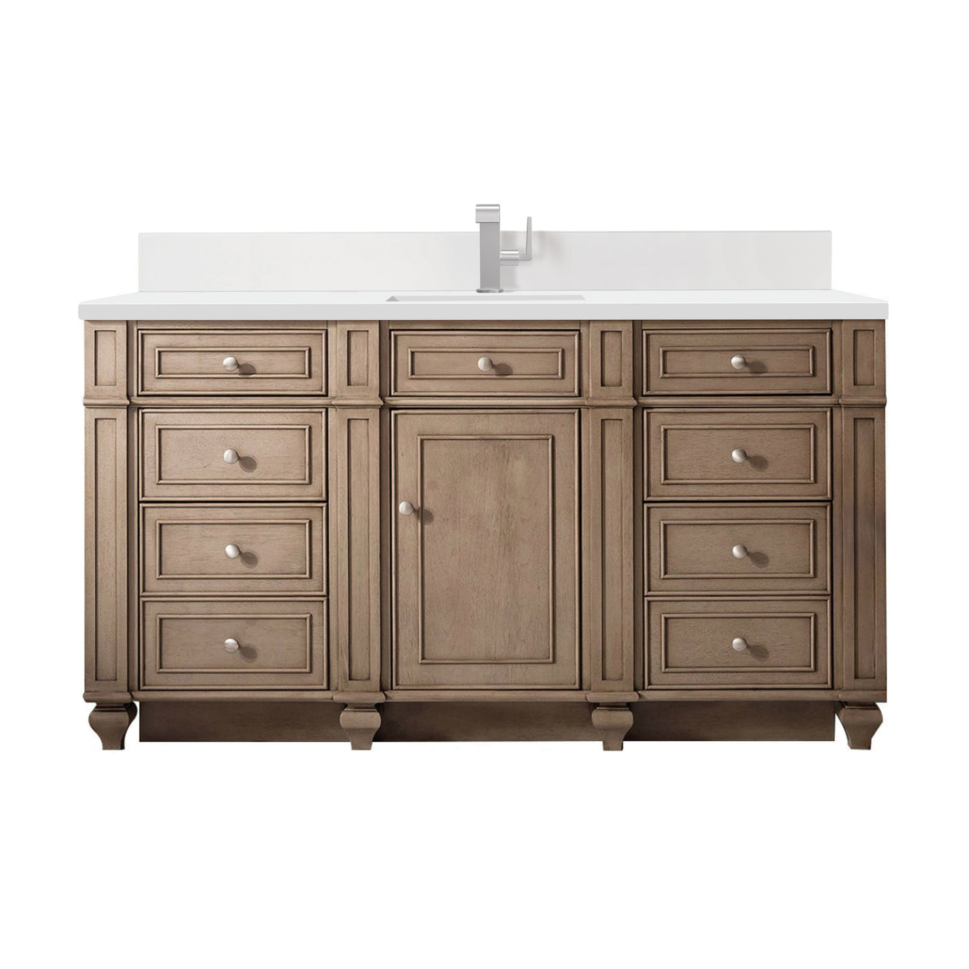 James Martin Bristol 60" Single Bathroom Vanity, Whitewashed Walnut, view 31