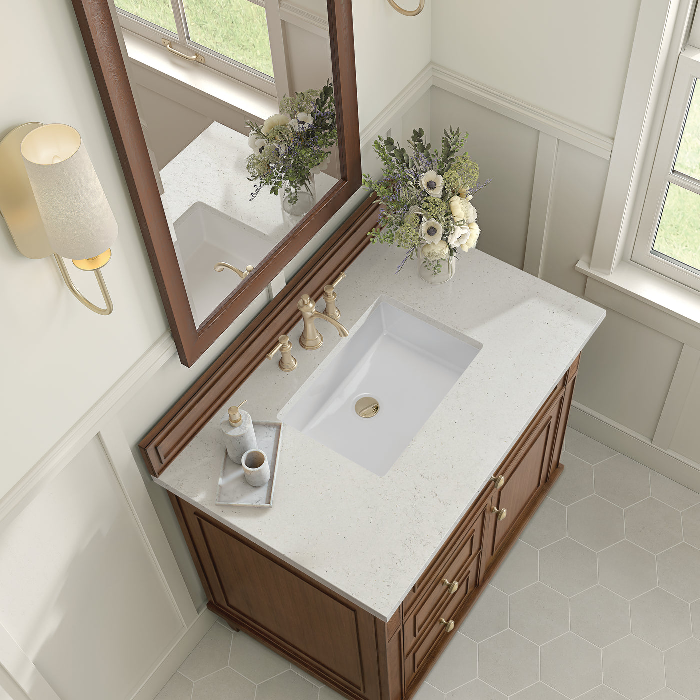 James Martin Lorelai 36" Single Bathroom Vanity, Mid-Century Walnut, view 25