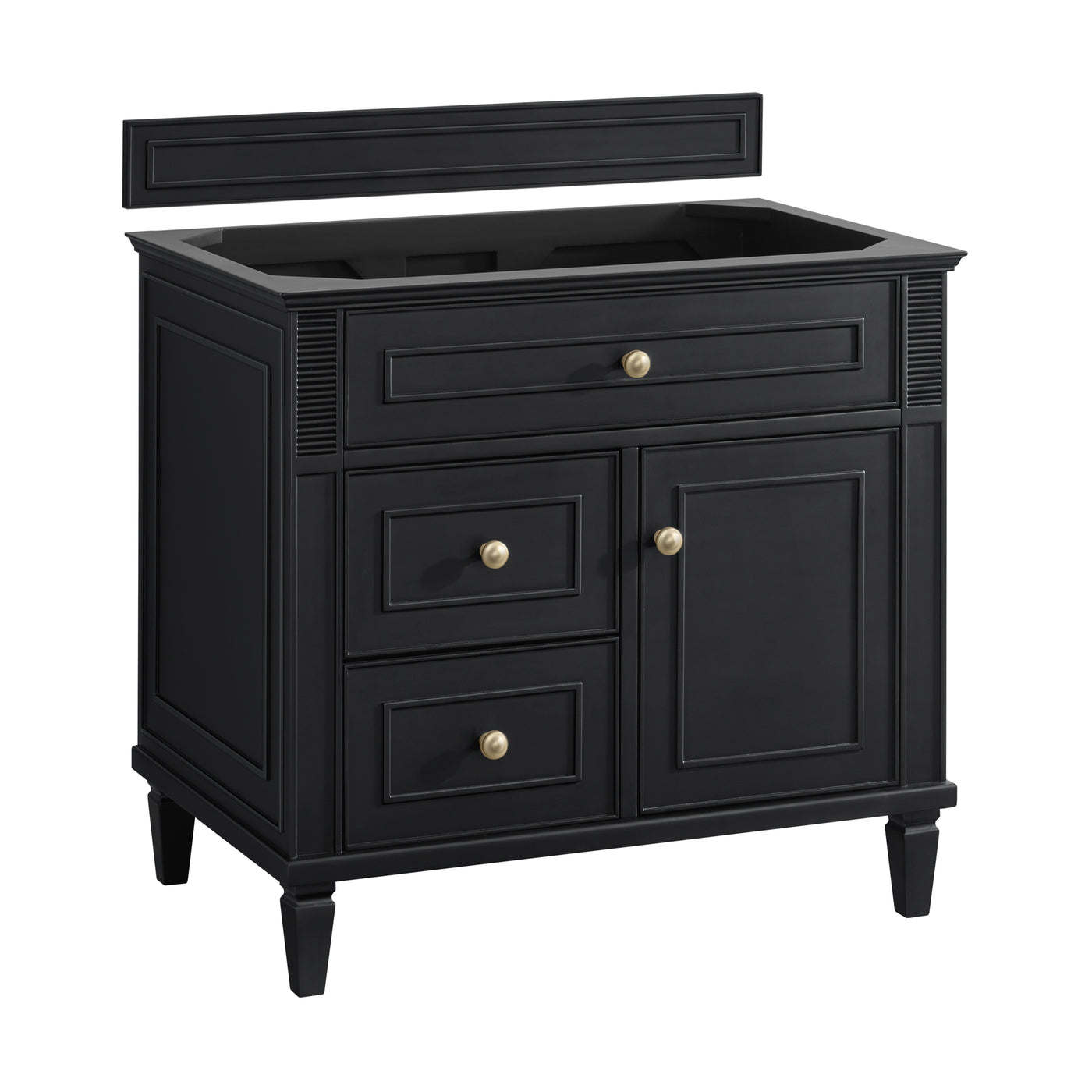 James Martin Lorelai 36" Single Bathroom Vanity, Black Onyx, view 14