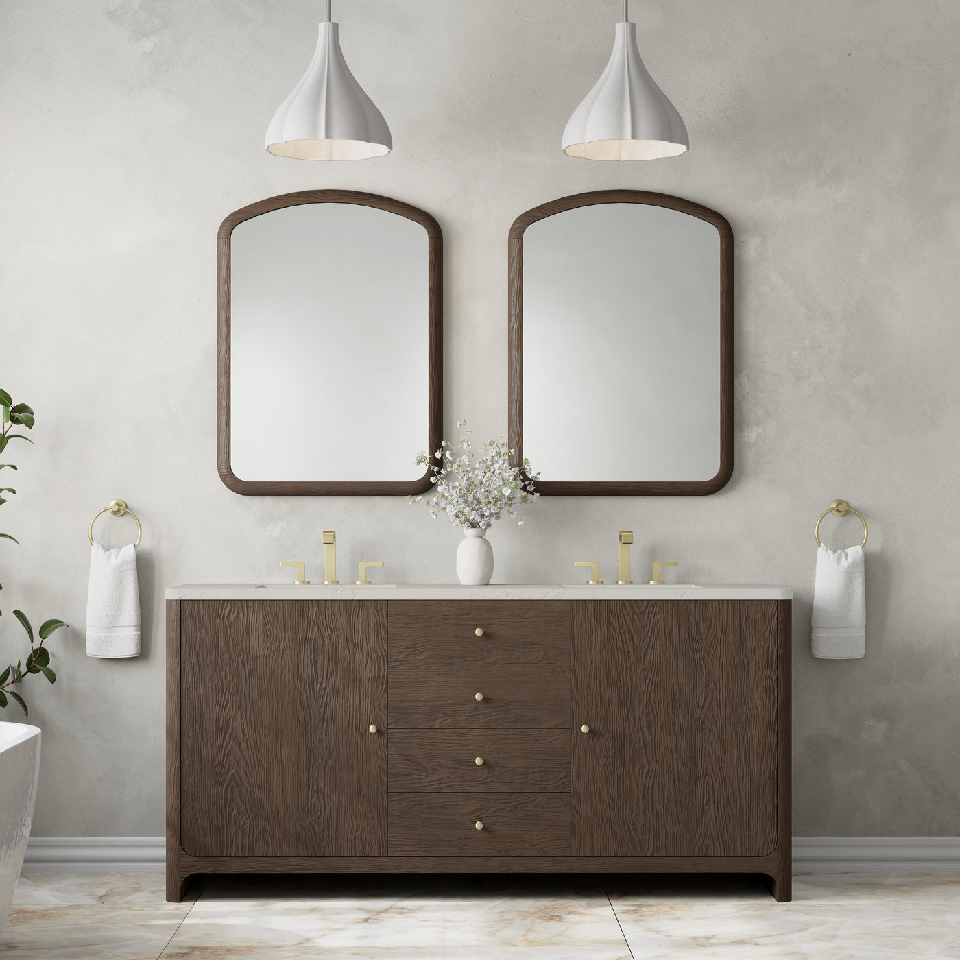 James Martin Gracyn 72" Double Bathroom Vanity, Sable, view 26