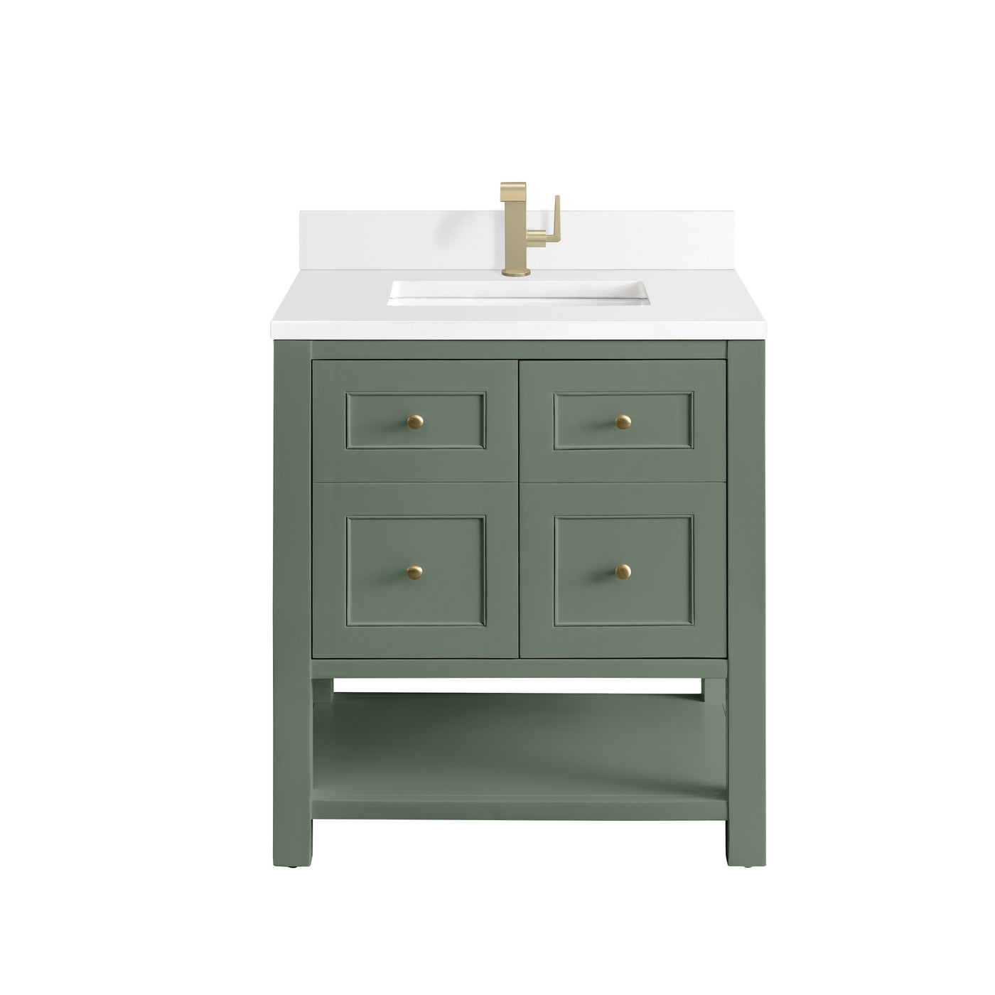James Martin Breckenridge 30" Single Bathroom Vanity, Smokey Celadon, view 31
