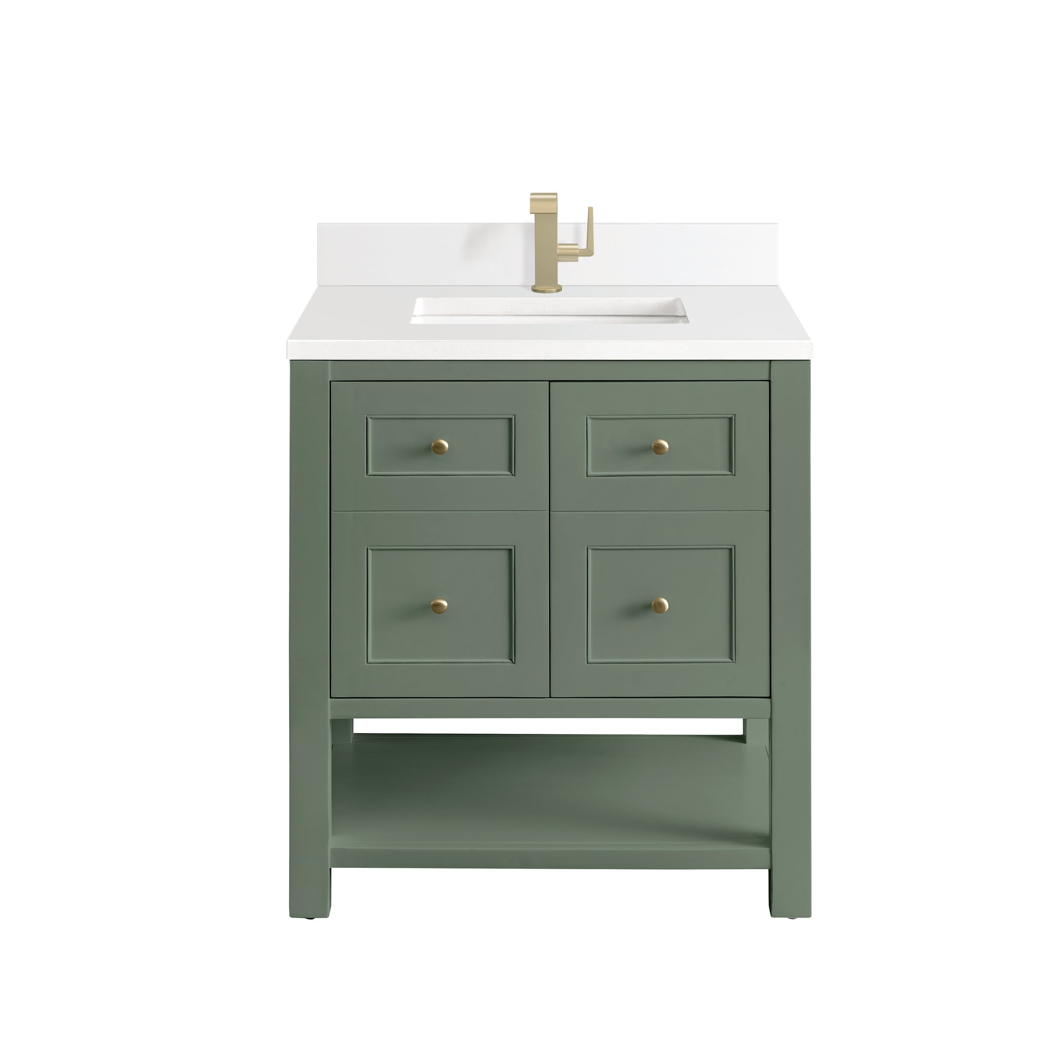 James Martin Breckenridge 30" Single Bathroom Vanity, Smokey Celadon, view 31